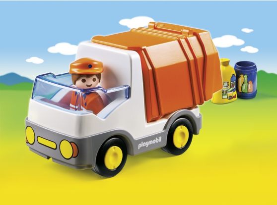 Playmobil 1.2.3 Απορριμματοφόρο Όχημα (6774)