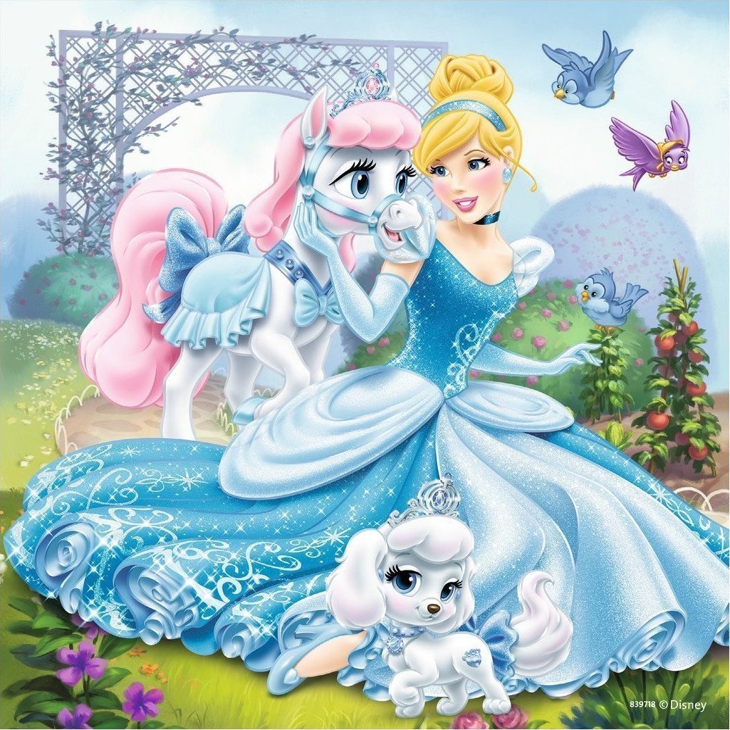 Ravensburger Παιδικό Puzzle Disney Princess: Βασιλικά Ζωάκια 147 τμχ (05-09346)