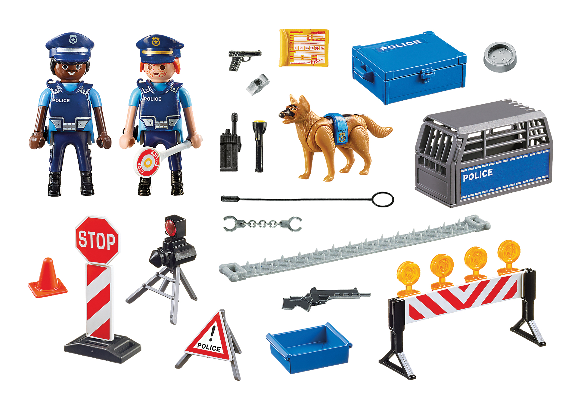 Playmobil City Action Οδόφραγμα Αστυνομίας