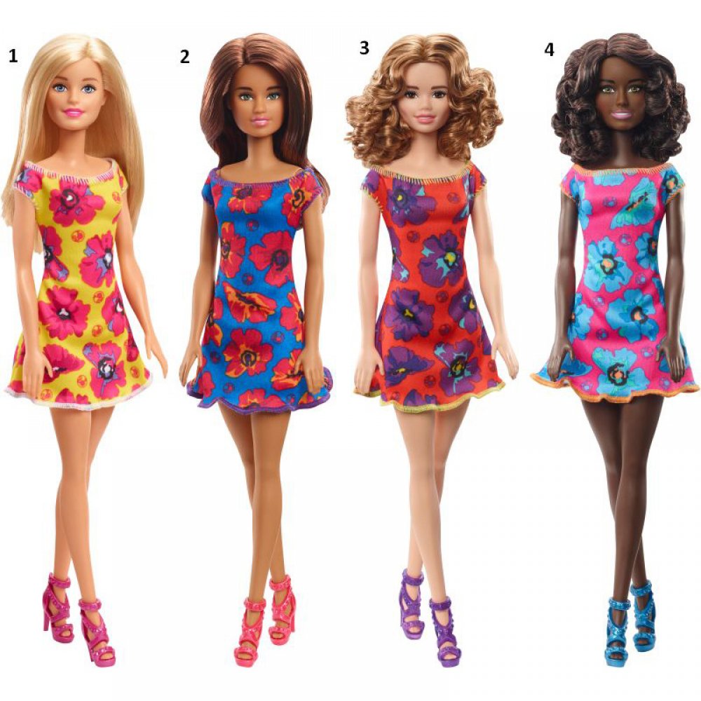 Barbie Λουλουδάτα Φορέματα - 4 Σχέδια (GBK92)