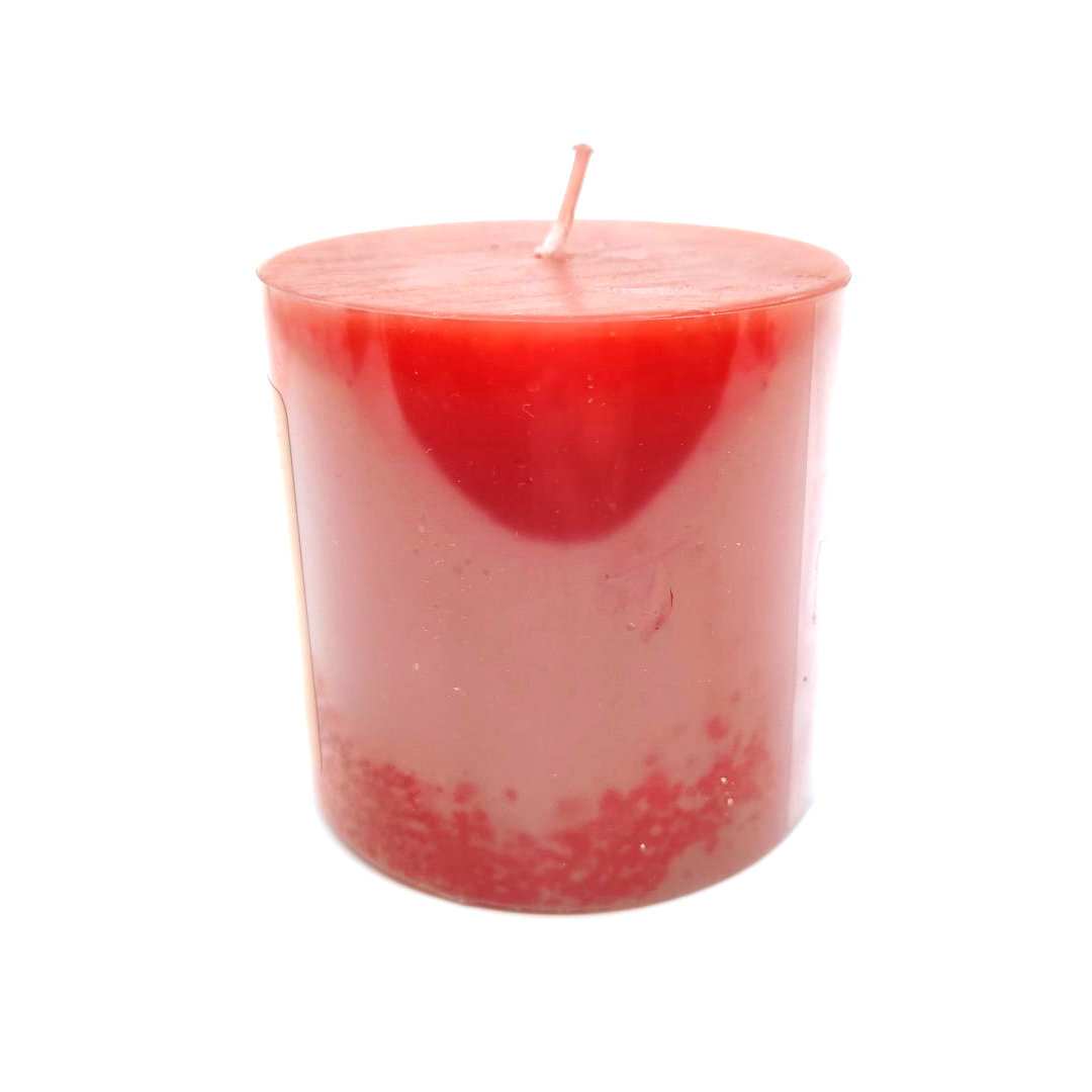 Κερί Κολώνα Aρωματικό Φράουλα 7x7