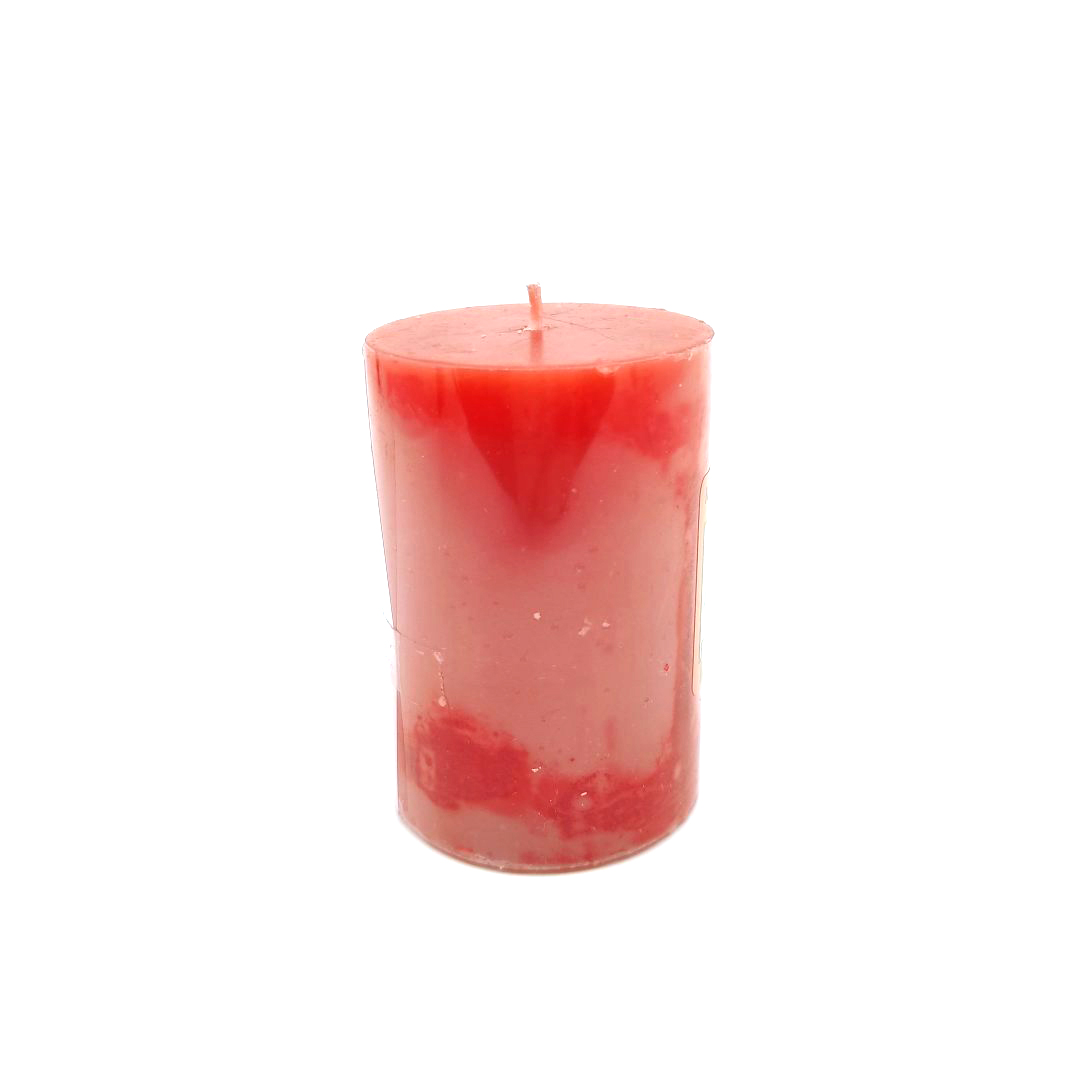 Κερί Κολώνα Aρωματικό Φράουλα 5x8cm