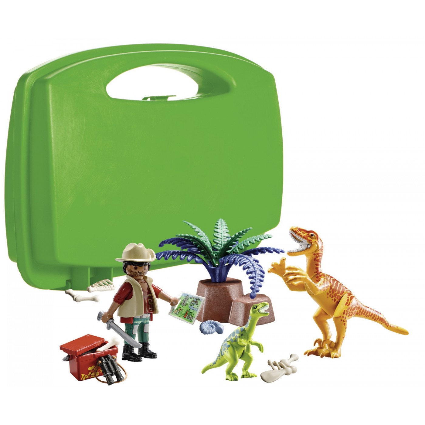 Playmobil Maxi Βαλιτσάκι Εξερευνητής Και Δεινόσαυροι