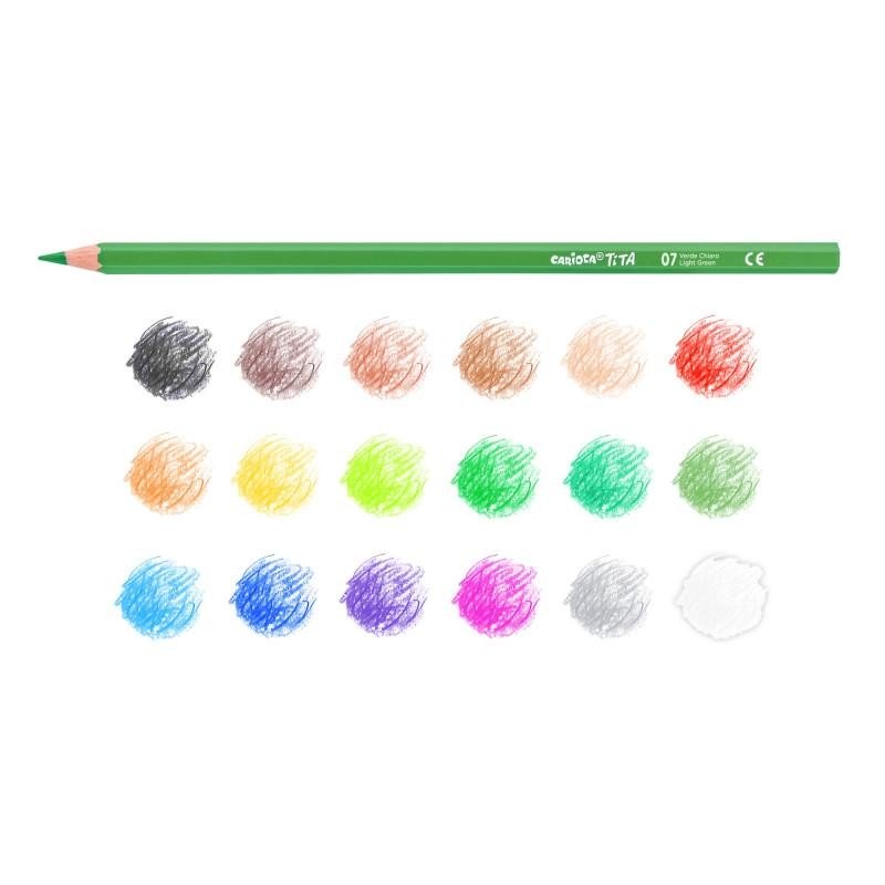 Ξυλομπογιές Carioca Tita Colored Pencils 18 Χρωμάτων (42827)