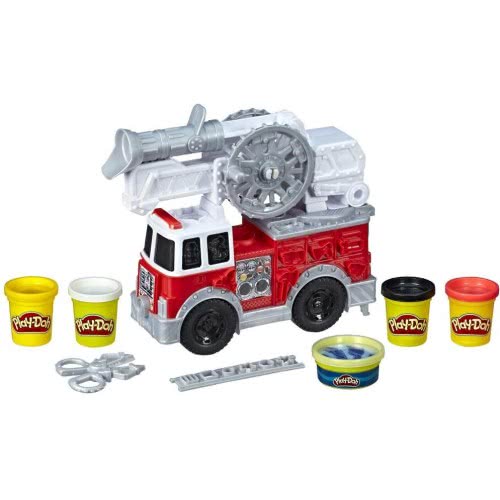 Hasbro Play-Doh Wheels Πυροσβεστικό Όχημα Με 5 Μη-Τοξικά Χρώματα (E6103)Βάρος 1,22 κιλά