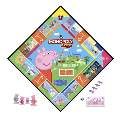 Παιχνιδολαμπάδα  Επιτραπέζιο Monopoly Junior Peppa Pig (F1656)