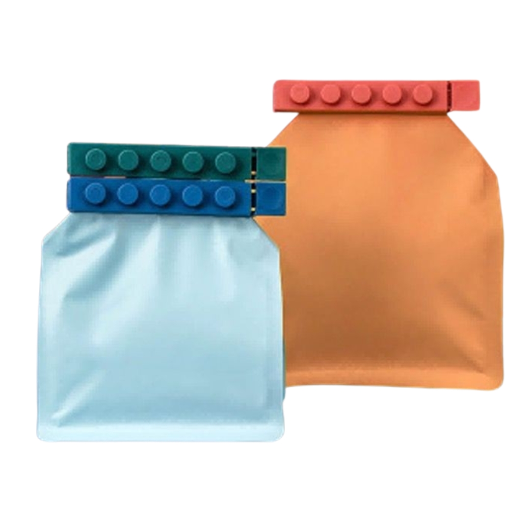Κλιπ Σφραγίσματος Σακούλας Πλαστικά 4 Χρώματα 12x1,8x1,7cm