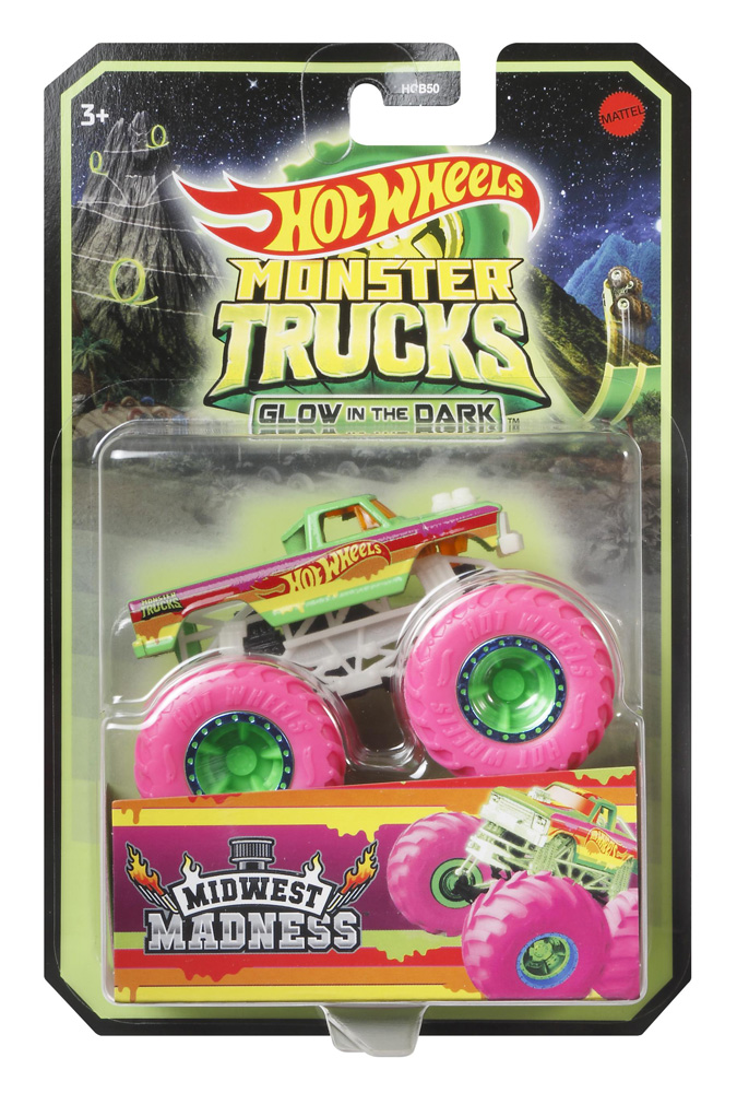Hot Wheels Οχήματα Monster Trucks Glow-in-the-dark (Hcb50)