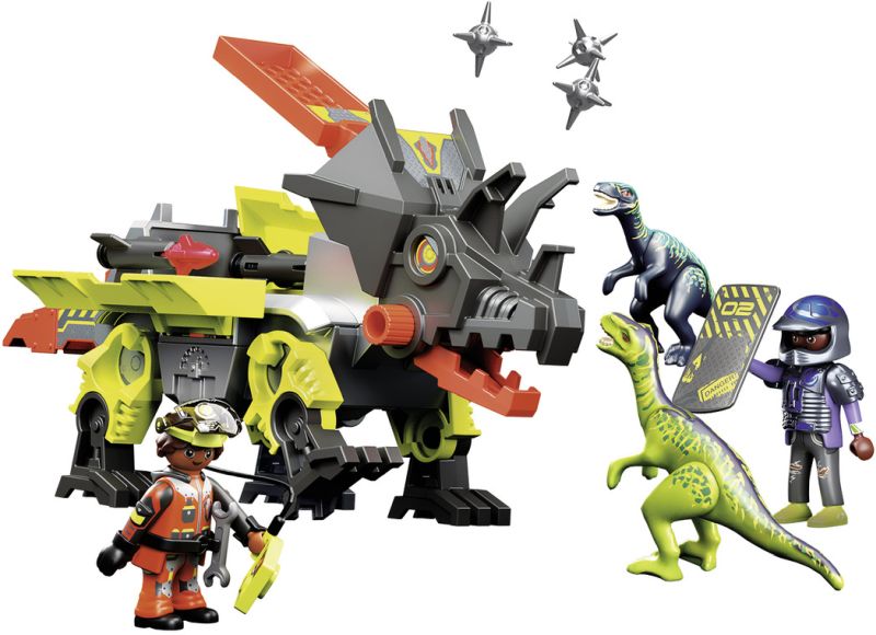 Playmobil Dinos Ρομπότ-Δεινόσαυρος & Πολεμιστές (70928)