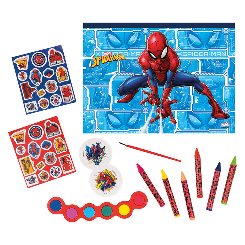 AS Σετ Ζωγραφικής Marvel Spiderman Σε Διάφανη Τσάντα Για 3+ Χρονών (1023-68003)