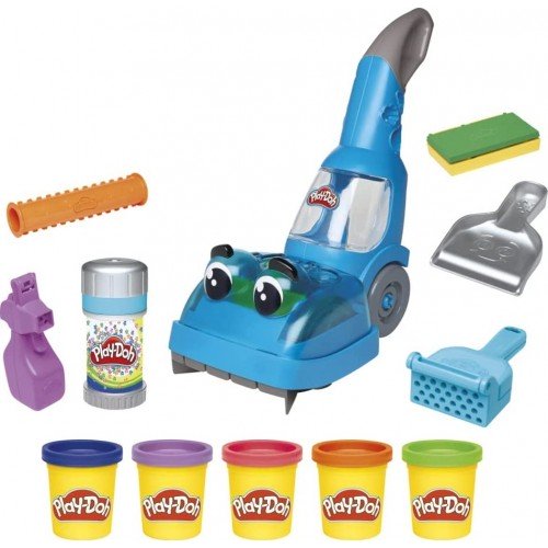 Hasbro Play-Doh Zoom Vacuum And Clean-Up Toy With 5 Colours (F3642)