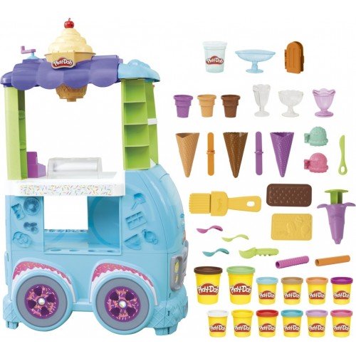 Hasbro Play-Doh Kitchen Creations Ultimate Ice Cream Truck Όχημα Παγωτού (F1039)