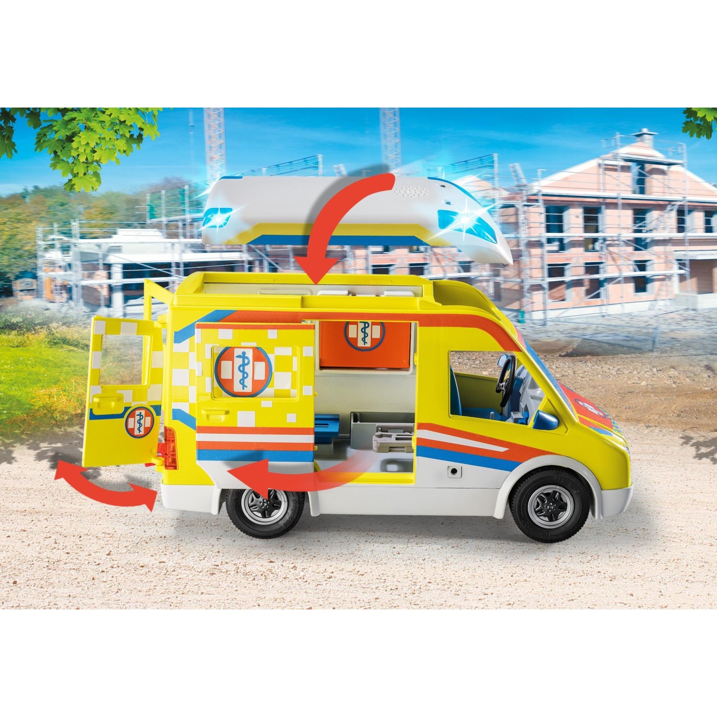 Playmobil Ασθενοφόρο Mε Διασώστες (71202)