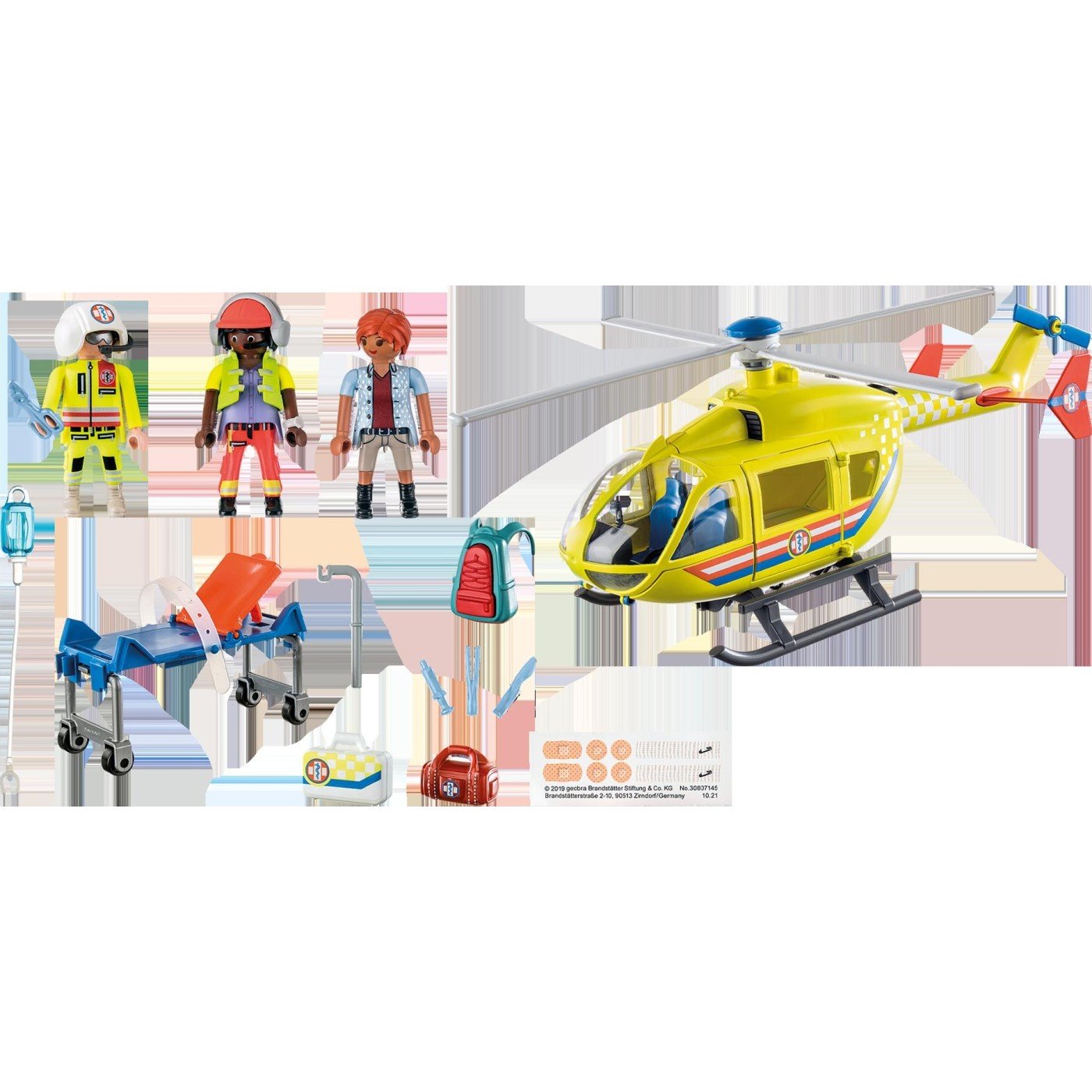 Playmobil Ελικόπτερο Πρώτων Βοηθειών (71203)