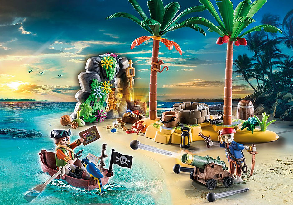 Παιχνιδολαμπάδα Playmobil Πειρατικό Νησί Θησαυρού (70962)