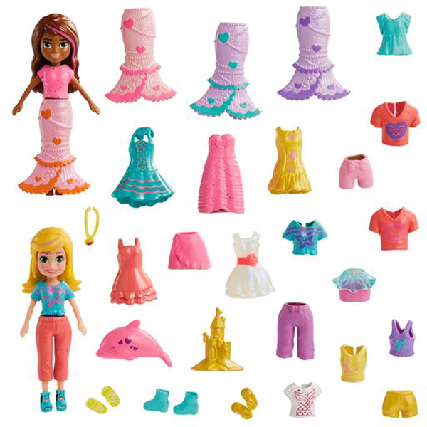 Mattel Polly - Νέα Κούκλα Με Μόδες Μεγάλο Pack - Διάφορα Σχέδια (HNF51)