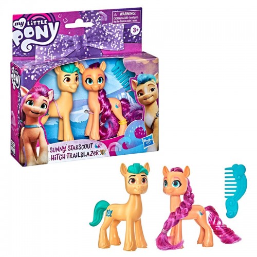 Hasbro My Little Pony Movie Fun Friends Sunny Starscout-Hitch Trailblaizer (F3780/F3800)
