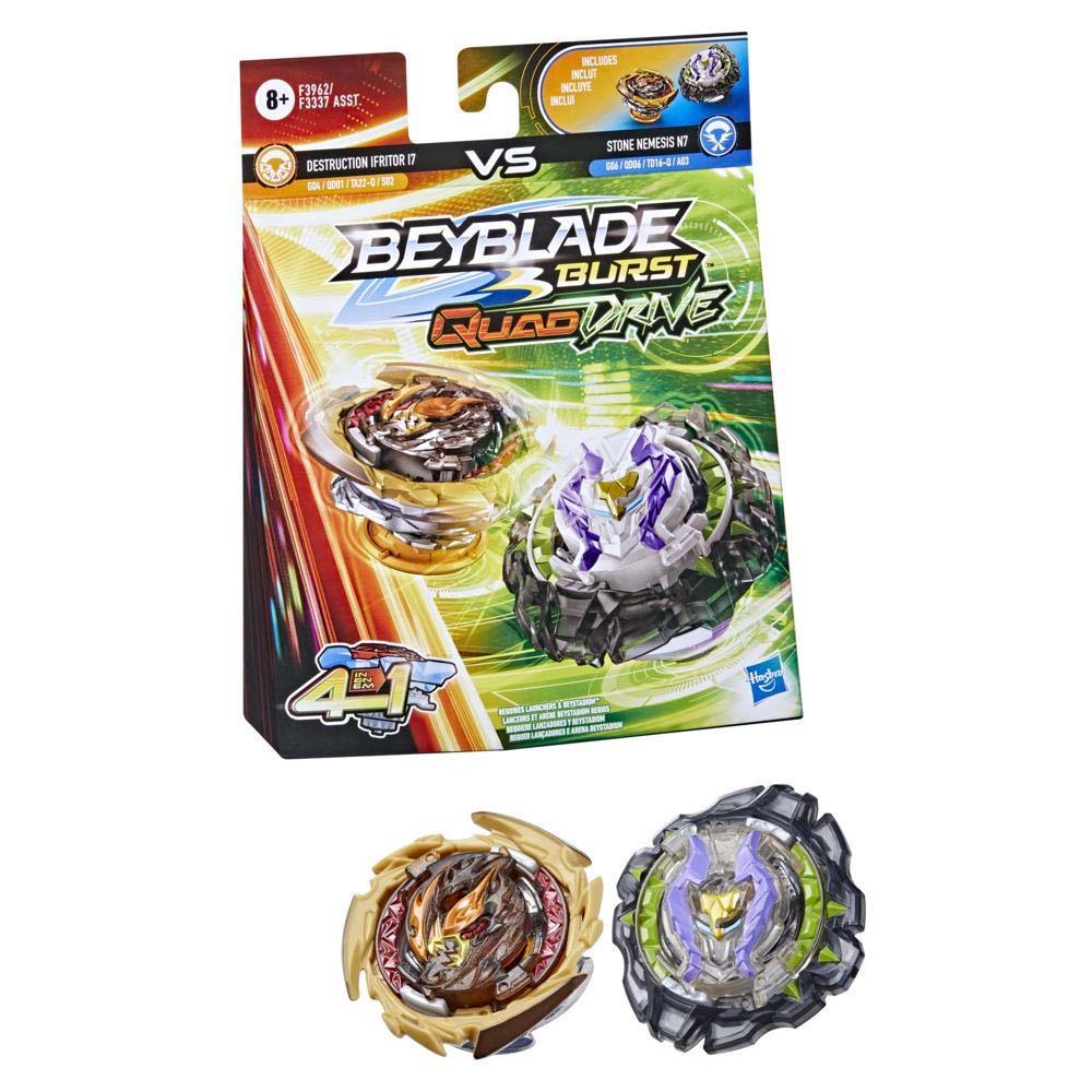 Hasbro Beyblade Burst Quad Drive - Stone Nemesis N7 Dstr Ifritor I7 (F3337/F3962)