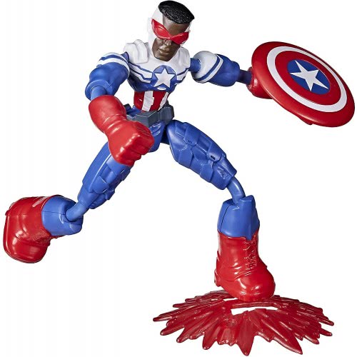 Hasbro Marvel Avengers Bend & Flex Φιγούρα Δράσης 15εκ. - Captain America Falcon
