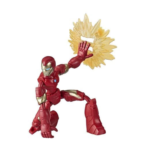 Hasbro Marvel Avengers Bend & Flex Φιγούρα Δράσης 15εκ. - Iron Man (E7377/E7870)