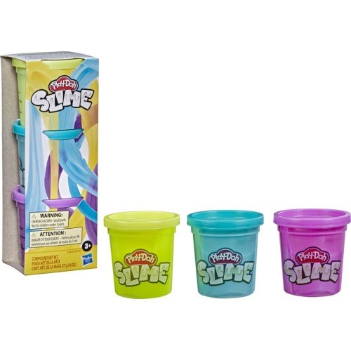 Hasbro Play-Doh Slime Compound 3-Pack Yellow, Purple, Teal (E8789/E8809)