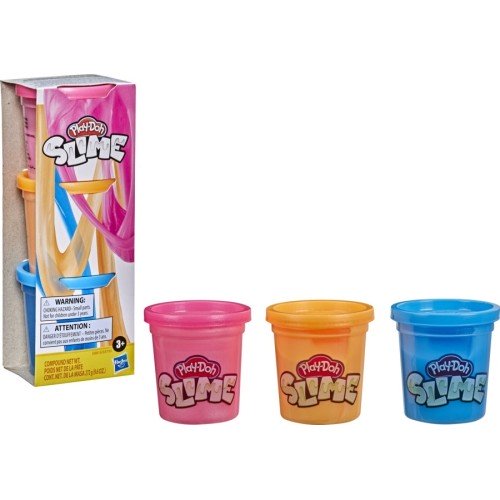 Hasbro Play-Doh Slime Compound 3-Pack Blue, Orange, Pink (E8789/E8810)