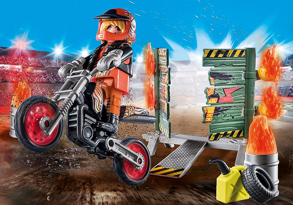 Playmobil Stunt Show Ακροβατικά με μηχανή motocross (71256)