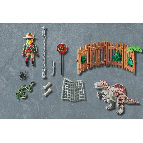 Playmobil Dino Rise Μωρό Σπινόσαυρος και Λαθροκυνηγός (71265)