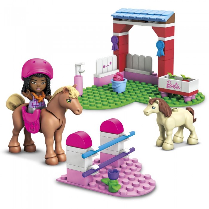 Mattel Mega Blocks Barbie Σετ Φιγούρες & Αξεσουάρ Horse Jumping (GWR31/HDJ84)