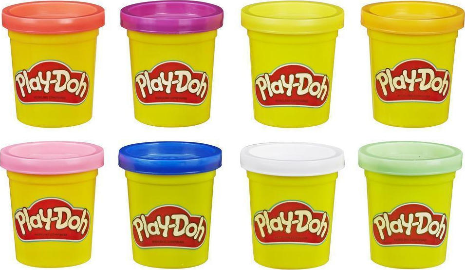 Hasbro Play-Doh 8 Πλαστοζυμαράκια Πλαστελίνης Sea Rainbow (E5044/E5062)