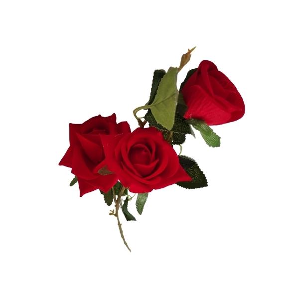 Λουλούδι Διακοσμητικό Τριαντάφυλλο Διάμ. 12cm Μήκος 79cm 4 Χρώματα