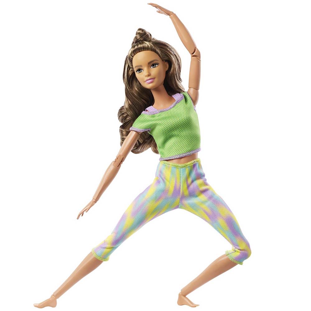 Mattel Barbie Νέες Αμέτρητες Κινήσεις – Κούκλα Με Καστανά Μαλλιά (FTG80/GXF05)