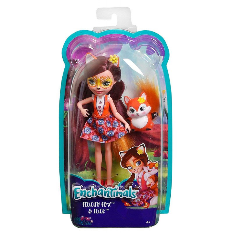 Mattel Enchantimals Κούκλα Και Ζωάκι Felicity Fox And Flick (DVH87/FXM71)
