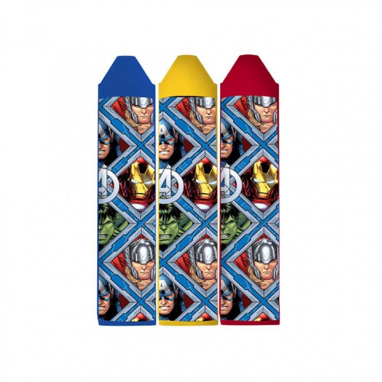 Μπλοκ Χρωματισμού με Αυτοκόλλητα και 3 Κηρομπογιές Marvel Avengers 40φ. (000506125)