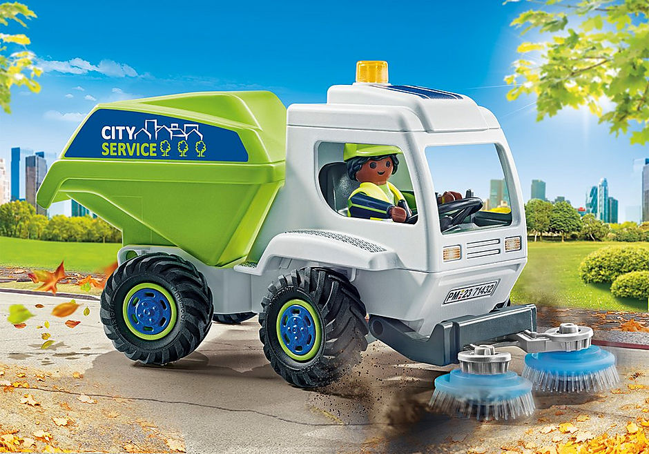 Playmobil City Action Όχημα καθαρισμού δρόμων (71432)