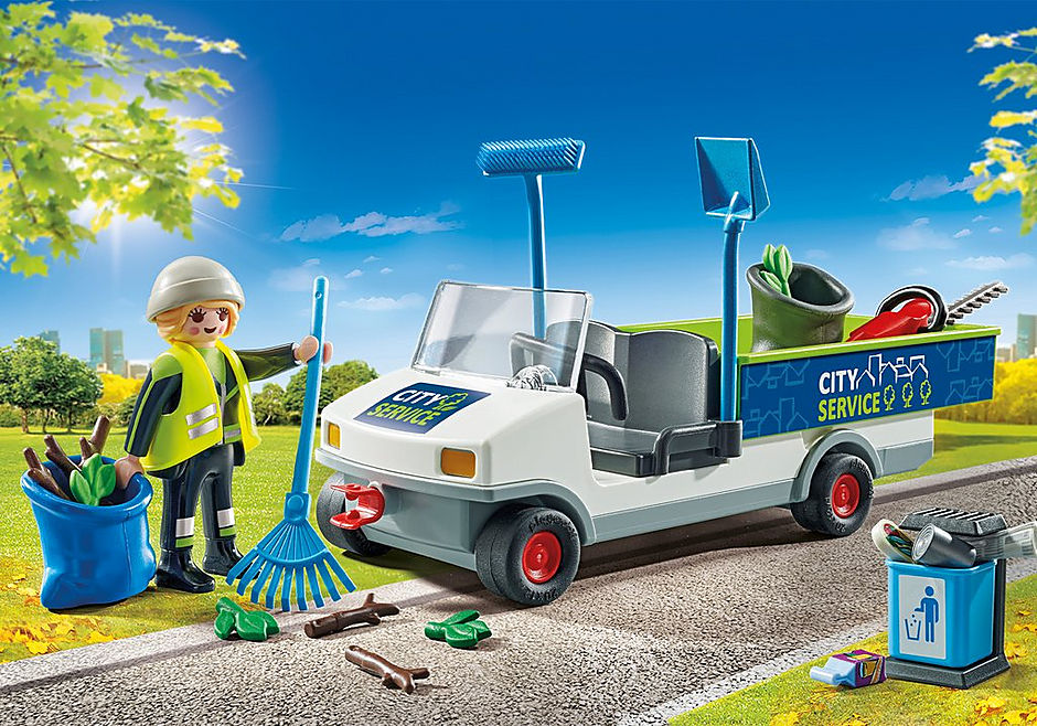 Playmobil City Action Ηλεκτρικό όχημα οδοκαθαριστή (71433)