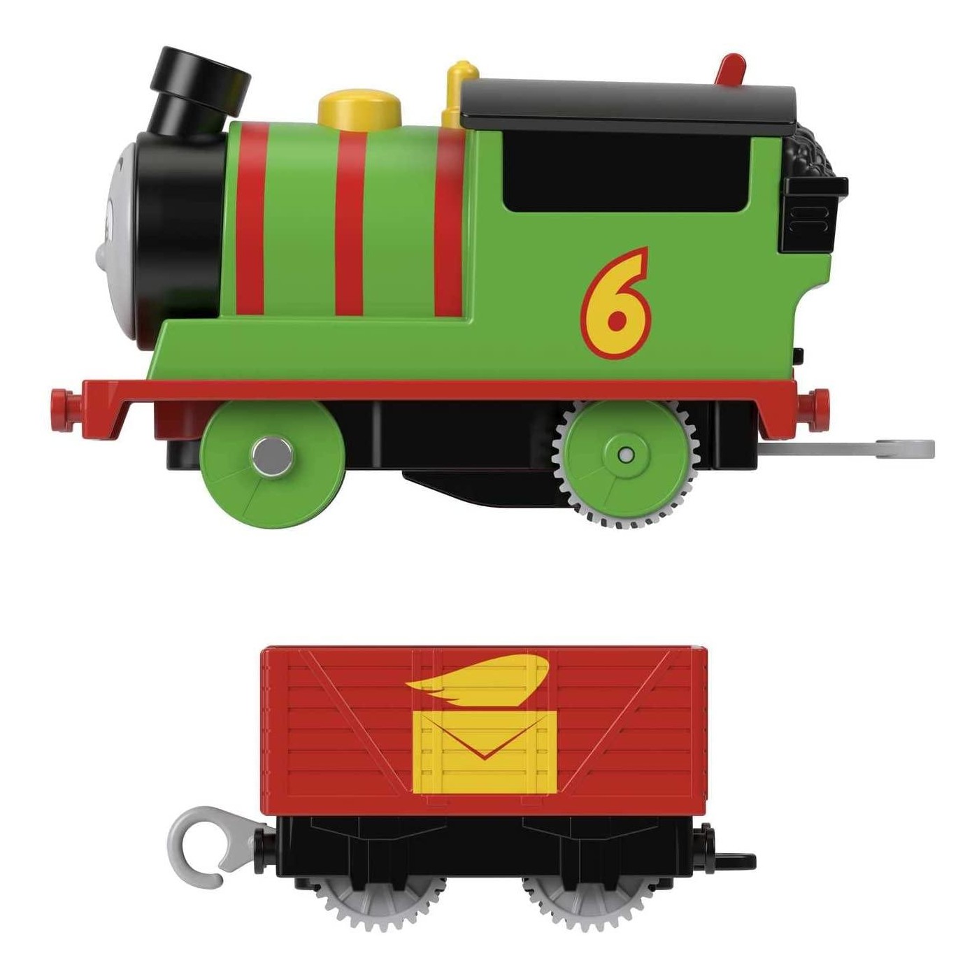 Mattel Τόμας Το Τρενάκι – Μηχανοκίνητα Τρένα με Βαγόνι Percy Motorized Toy Train Engine (HFX96/HDY60)