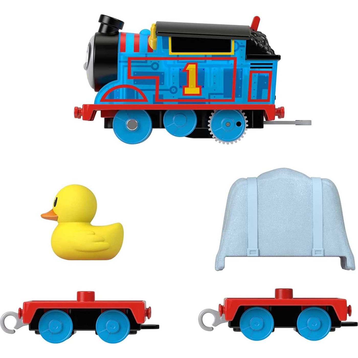 Mattel Τόμας Το Τρενάκι – Μηχανοκίνητα Τρένα Με 2 Βαγόνια Secret Agent Thomas (HFX97/HDY72)