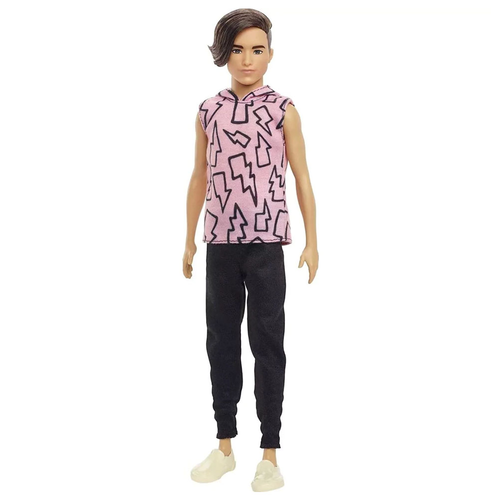 Mattel Barbie Ken Fashionistas Καστανός Με Ροζ Μπλούζα 193 (DWK44/HBV27)