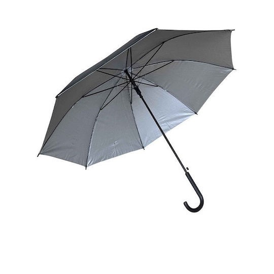 Ομπρέλα Βροχής με Μπαστούνι Μαύρη TnS 09-950-0542