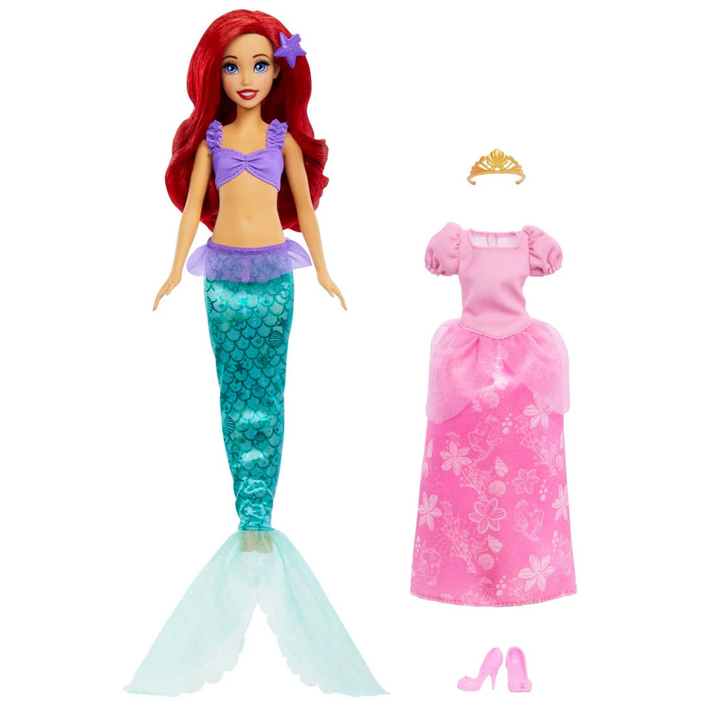 Mattel Disney Princess Κούκλα Ariel Που Μεταφορφώνεται (HMG49)