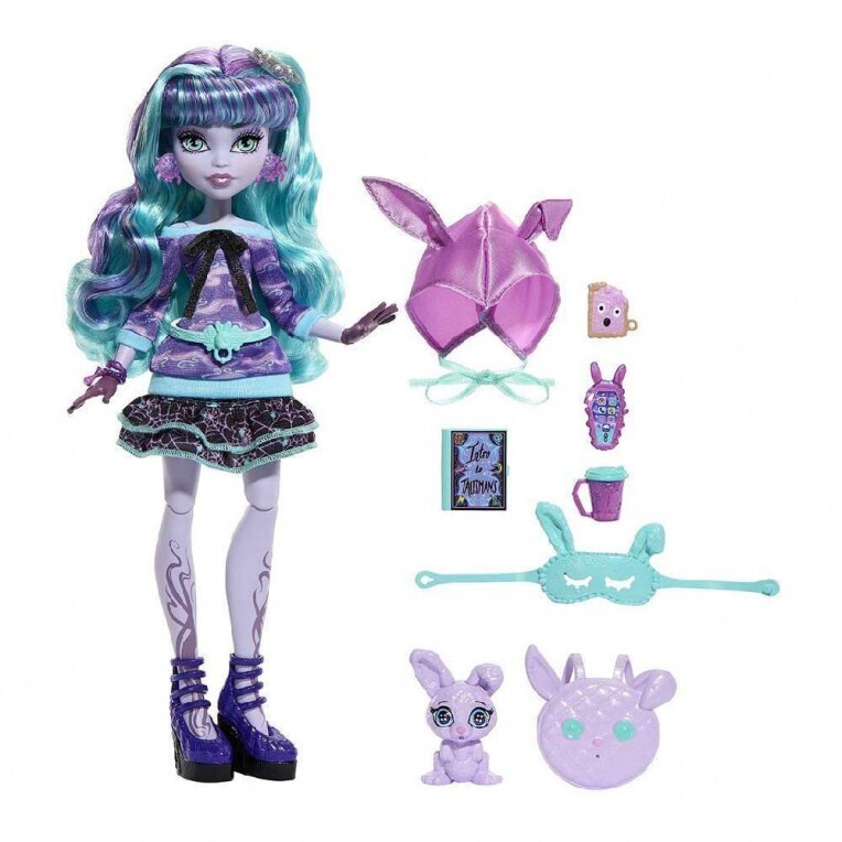 Παιχνιδολαμπάδα Mattel Monster High Κούκλα Creepover Party Twyla (HLP87)