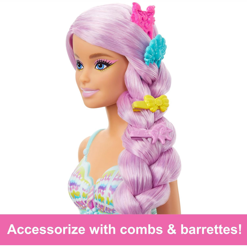 Mattel Barbie Κούκλα Γοργόνα Μακριά Μαλλιά (HRR00)