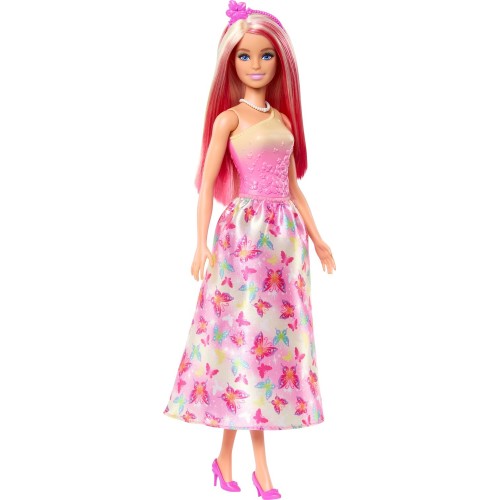 Mattel Barbie Royals Κούκλα Πριγκίπισσα Με Ροζ Ανταύγιες (HRR08)