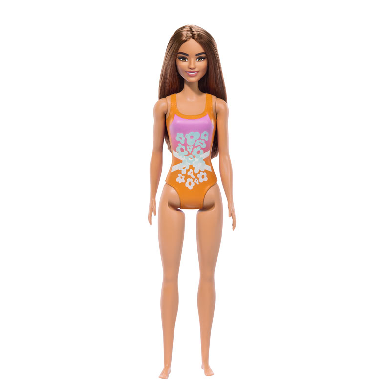 Mattel Barbie Beach Κούκλα Με Πορτοκαλί Μαγιό (DWJ99/HPV21)