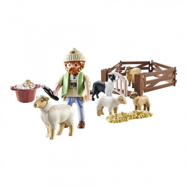 Playmobil Country - Βοσκός Με Προβατάκια (71444)