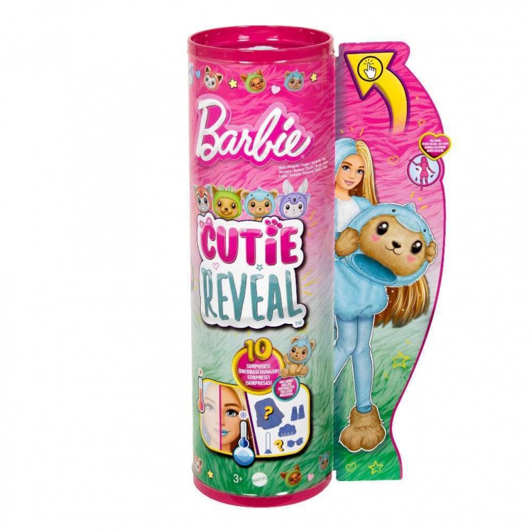Παιχνιδολαμπάδα Barbie Cutie Reveal Κούκλα Αρκουδάκι Δελφίνι με Εκπλήξεις (HRK25)