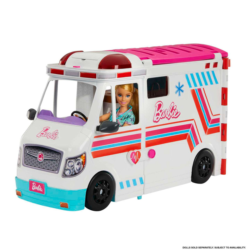 Mattel Barbie Κινητό Ιατρείο-Ασθενοφόρο (HKT79)