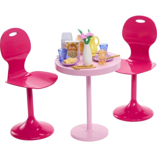 Mattel Barbie Καλοκαιρινά Έπιπλα Τραπέζι Με Καρέκλες (HPT51/HPT53)