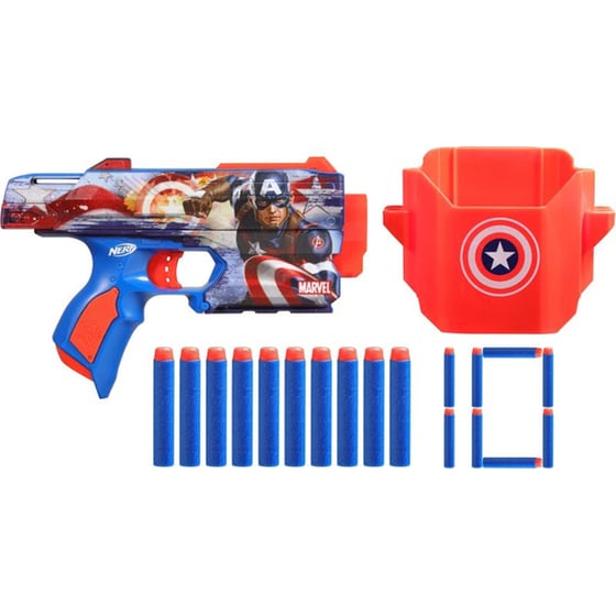 Hasbro Nerf Marvel Captain America Dart Blaster (F9717)
